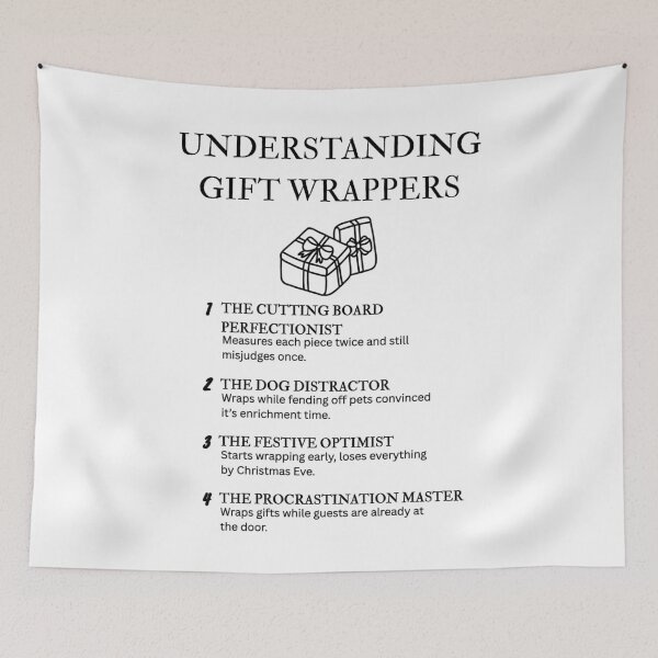 Item preview, Funny Gift Wrappers – Understanding Holiday Chaos & Tape designed and sold by PsyFlow35.