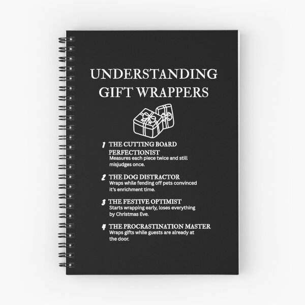 Item preview, Funny Gift Wrappers – Understanding Holiday Chaos & Tape – Black designed and sold by PsyFlow35.