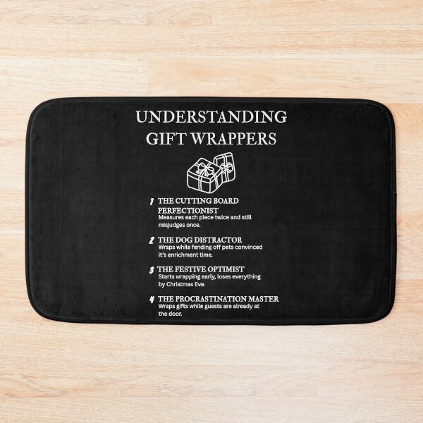 Item preview, Funny Gift Wrappers – Understanding Holiday Chaos & Tape – Black designed and sold by PsyFlow35.