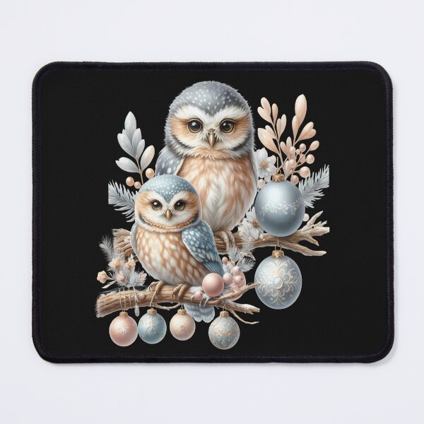 Item preview, Winter christmas owls, fantasy art designed and sold by LoneAngel.