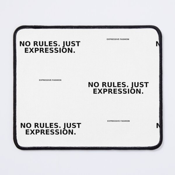 Item preview, No rules. Just Expression. Black– Expressive Streetwear Design | Expressive fashion designed and sold by Expressive2023.