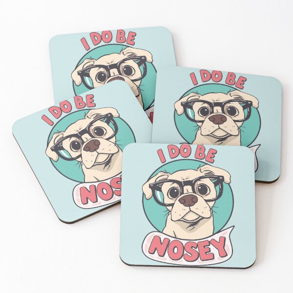 Item preview, I Do Be Nosey – Funny Dog with Glasses Meme Design designed and sold by Design Delinquent.