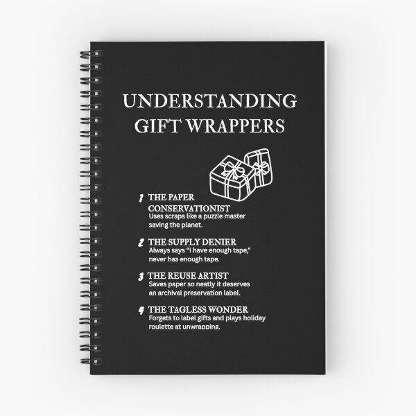 Item preview, Understanding Gift Wrappers – Ribbon, Paper & Bow Humor – Black designed and sold by PsyFlow35.