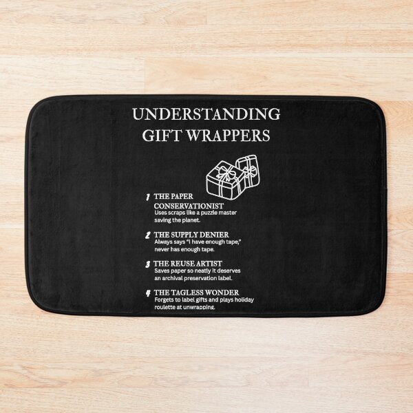 Item preview, Understanding Gift Wrappers – Ribbon, Paper & Bow Humor – Black designed and sold by PsyFlow35.