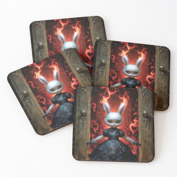 Item preview, The Red Hour of Reverie, White Rabbit Alice in wonderland inspired designed and sold by AliceWhiteDF.