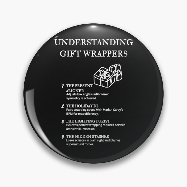 Item preview, Understanding Gift Wrappers – Stressful Holiday Humor Collection – Black designed and sold by PsyFlow35.