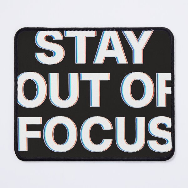 Item preview, Stay Out of Focus – 3D Minimalist Design designed and sold by Boldolka.