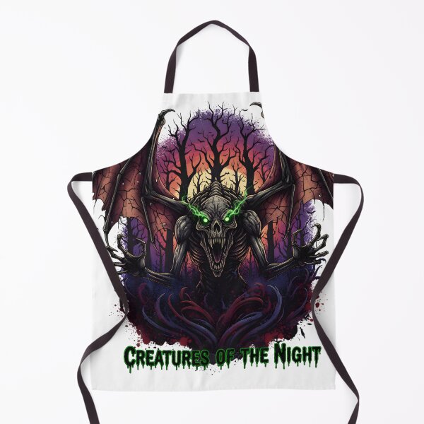 Item preview, CREATURES OF THE NIGHT Horror Demon with Bat Wings and Green Eyes designed and sold by NewYorkColours.