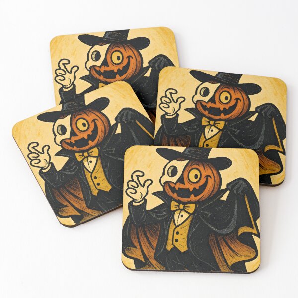Item preview, Retro Pumpkin Gentleman – Vintage Halloween Art designed and sold by AI-Only Creations.