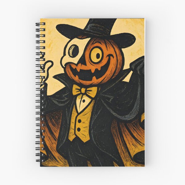 Item preview, Retro Pumpkin Gentleman – Vintage Halloween Art designed and sold by AI-Only Creations.