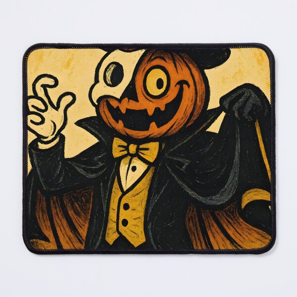 Item preview, Retro Pumpkin Gentleman – Vintage Halloween Art designed and sold by AI-Only Creations.