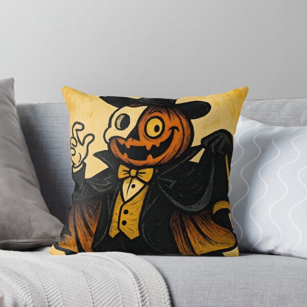 Item preview, Retro Pumpkin Gentleman – Vintage Halloween Art designed and sold by AI-Only Creations.