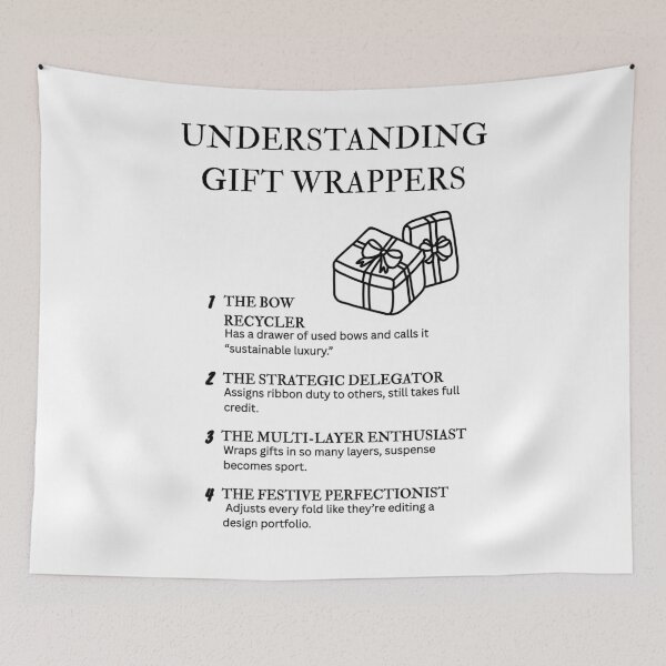 Item preview, Understanding Gift Wrappers – Relatable Christmas Wrapping Fun designed and sold by PsyFlow35.