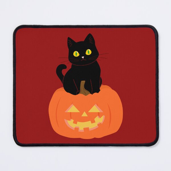 Item preview, Black cat and pumpkin, black cat on top of the pumpkin, Halloween month designed and sold by Aome22.