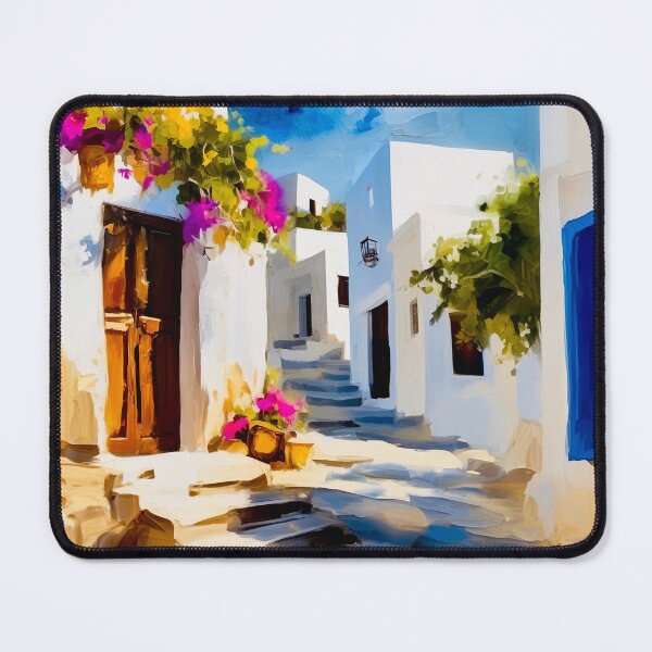 Item preview, Lindos village designed and sold by Island Art Studios.