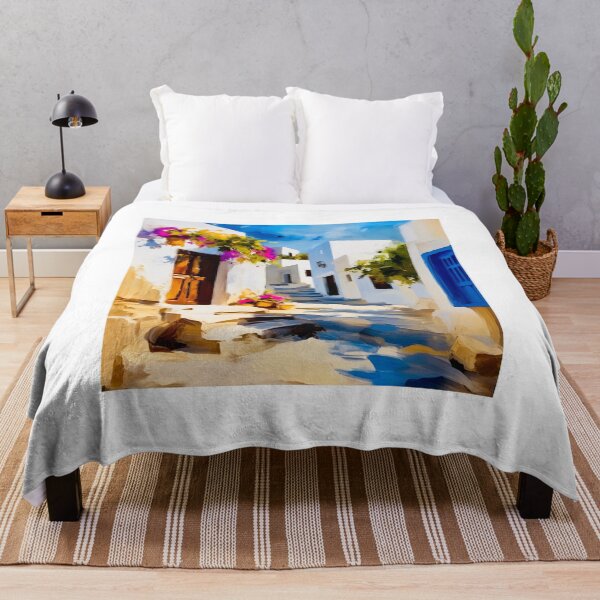 Item preview, Lindos village designed and sold by Island Art Studios.