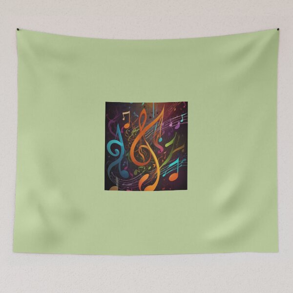 Item preview, Musical-Notes-Flowing-Pattern-Print-Design designed and sold by RossIsaac57.