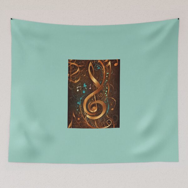 Item preview, Musical-Notes-Flowing-Pattern-Print-Design designed and sold by RossIsaac57.