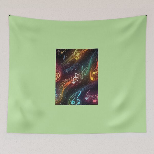 Item preview, Musical-Notes-Flowing-Pattern-Print-Design designed and sold by RossIsaac57.