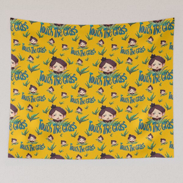 Item preview, Touch the grass pattern by nennochan designed and sold by nennochan.