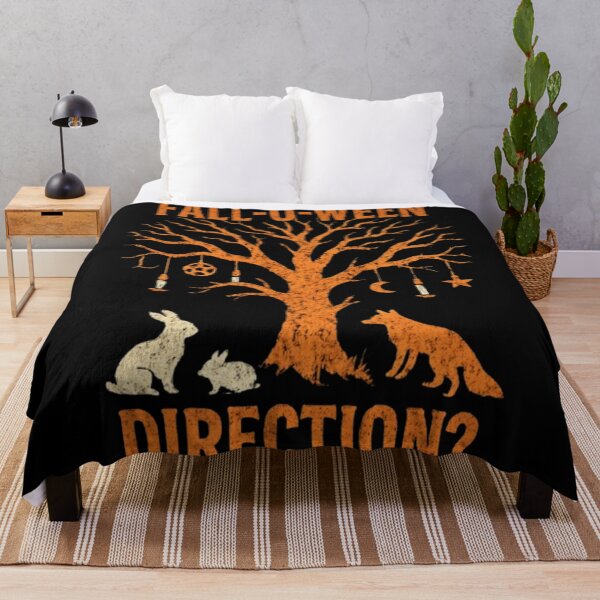 Item preview, FALL-O-WEEN Direction? Vintage Halloween Tree and Animals Design designed and sold by Syrupulse.
