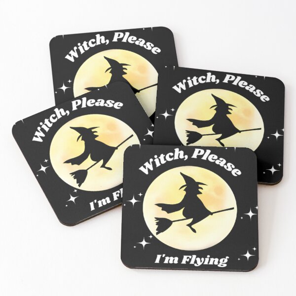 Item preview, Witch, Please I'm Flying Spooky Halloween Classic Gift designed and sold by Thread&Fable.