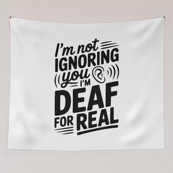Item preview, I’m Not Ignoring You I’m Deaf For Real designed and sold by Frank Ring.
