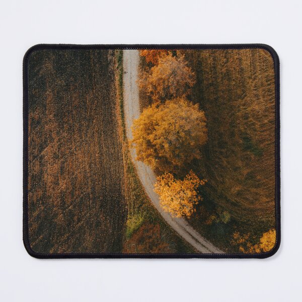 Item preview, Autumn Road Through Golden Fields Drone View designed and sold by asun5.
