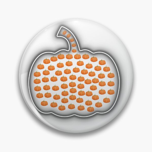 Item preview, White Neon Glow Pumpkin Patch - Minimalist Halloween Jack-O'-Lantern Sticker designed and sold by TheRosyCanvas.