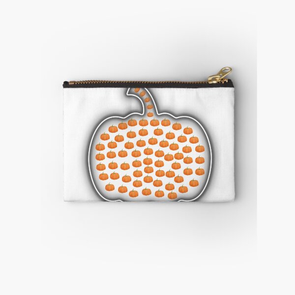 Item preview, White Neon Glow Pumpkin Patch - Minimalist Halloween Jack-O'-Lantern Sticker designed and sold by TheRosyCanvas.