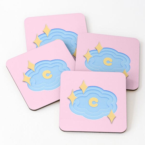 Item preview, Cloud Paper Cut Out - 3D Letter C designed and sold by hojhojart.