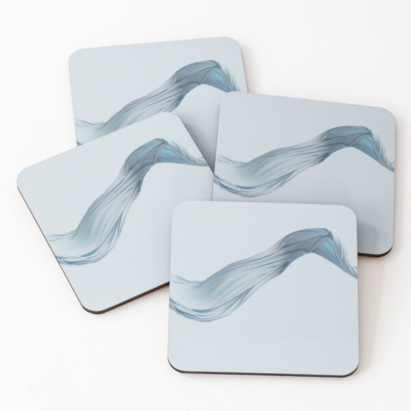 Item preview, Pastel blue silk cloth flying. Satin fabric in motion designed and sold by Bubble double.