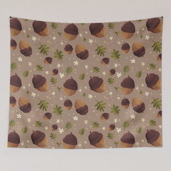 Item preview, Nuts for fall pattern by nennochan designed and sold by nennochan.