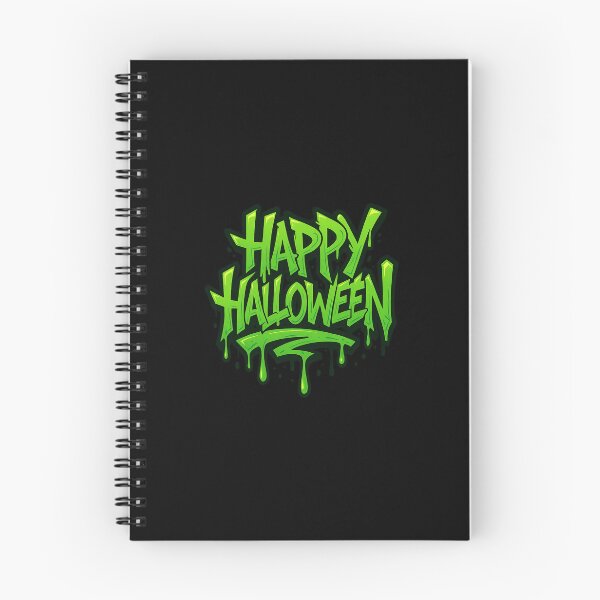 Item preview, Slime Green “Happy Halloween” Graffiti – Neon Drip Street Art designed and sold by BoldApparel.