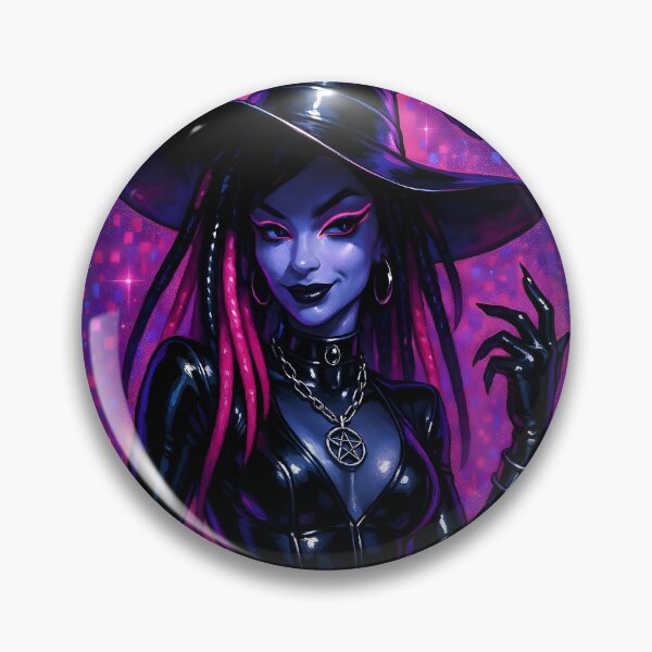 Artikelvorschau, Y2K Cyber Goth Hexe Halloween Kunst entworfen und verkauft von AI-Only Creations.