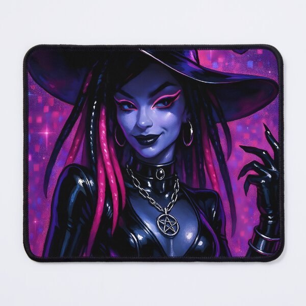 Artikelvorschau, Y2K Cyber Goth Hexe Halloween Kunst entworfen und verkauft von AI-Only Creations.