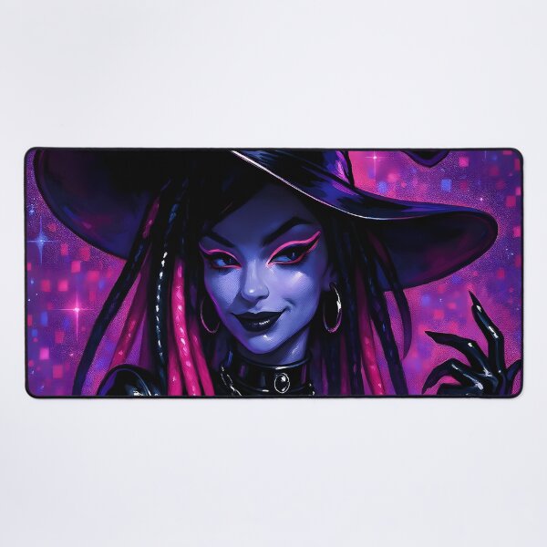 Artikelvorschau, Y2K Cyber Goth Hexe Halloween Kunst entworfen und verkauft von AI-Only Creations.