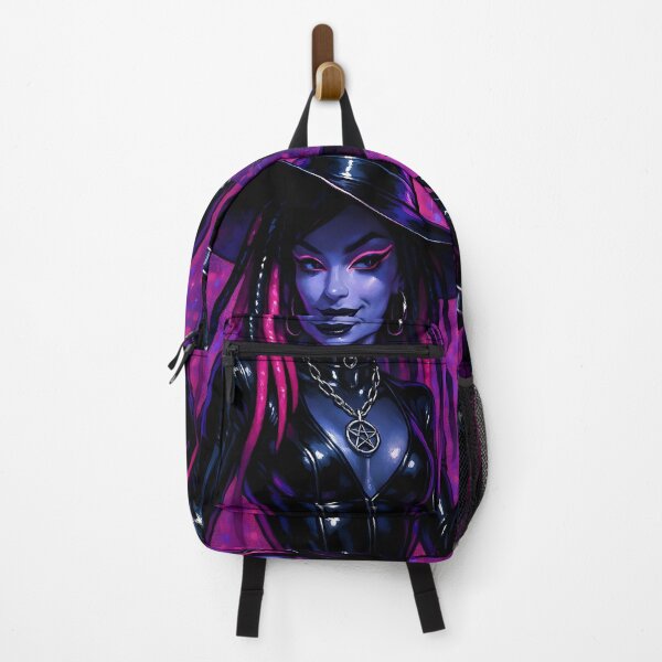 Item preview, Y2K Cyber Goth Witch Halloween Art designed and sold by AI-Only Creations.