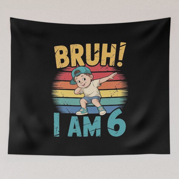Item preview, Kids 6 Year Old Birthday Dabbing Boy Bruh It's My 6th Birthday  designed and sold by BeetleMalon.