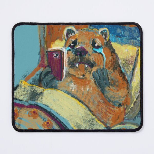 Item preview, hyrax crying on the bed after comparing himself to other people on the internet designed and sold by guilhernunes.
