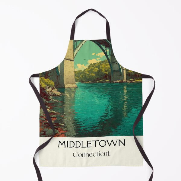 Item preview, Middletown Connecticut Bridge Art Print designed and sold by TuncGK.