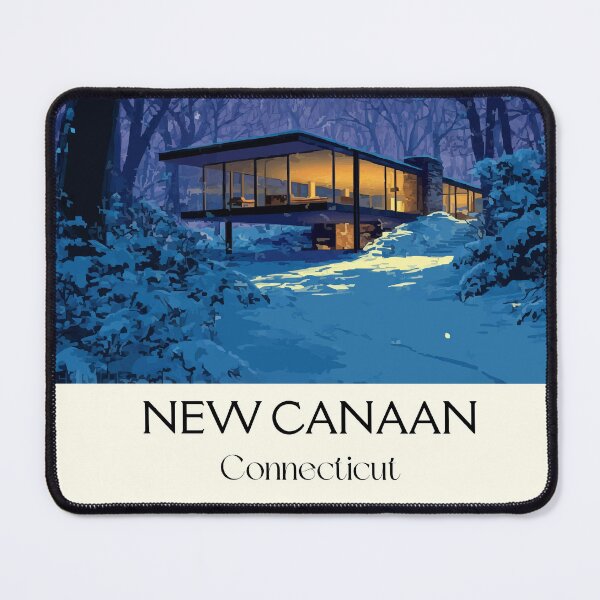 Item preview, New Canaan Connecticut Snowy Cabin Art Print designed and sold by TuncGK.
