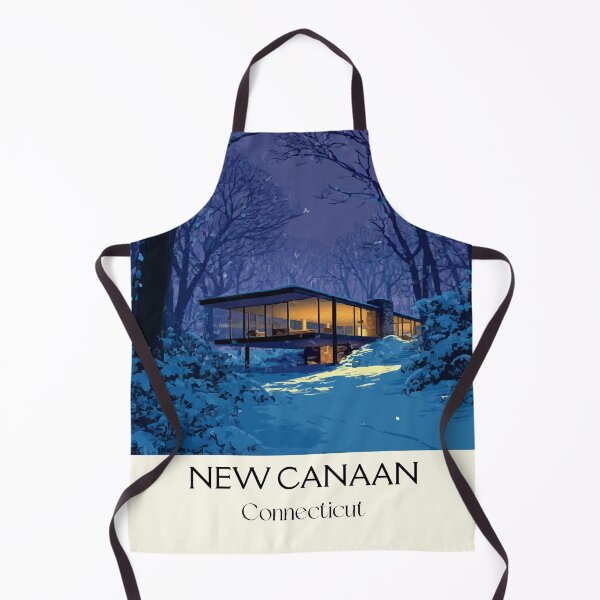 Item preview, New Canaan Connecticut Snowy Cabin Art Print designed and sold by TuncGK.