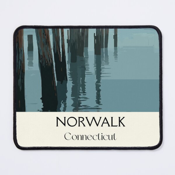 Item preview, Norwalk Connecticut Coastal Waters Art Print designed and sold by TuncGK.