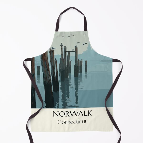Item preview, Norwalk Connecticut Coastal Waters Art Print designed and sold by TuncGK.
