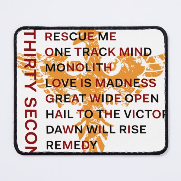 Item preview, Thirty Seconds To Mars Monolith Album Typography Art designed and sold by PayteKayl.