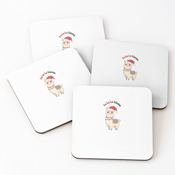 Item preview, Fa La La Llama - Cute Llama in Santa Hat Christmas Holiday Sticker designed and sold by ZKCreations.