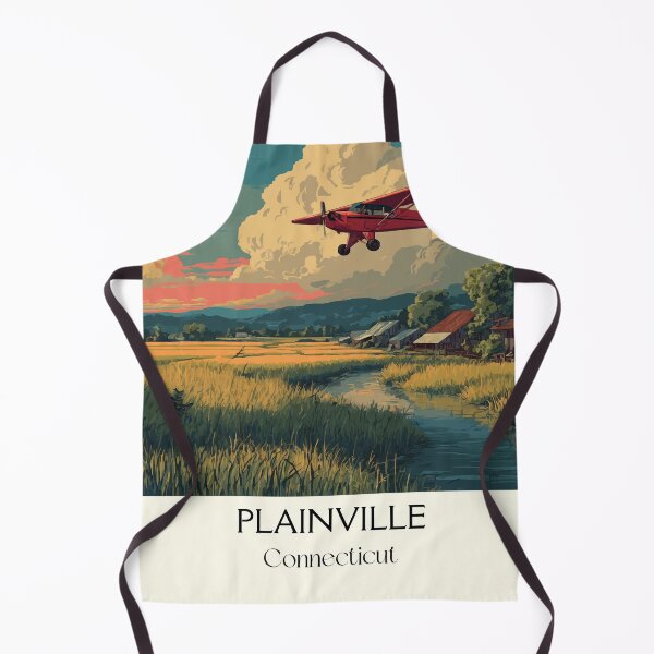 Item preview, Plainville Connecticut Vintage Aviation Art Print designed and sold by TuncGK.