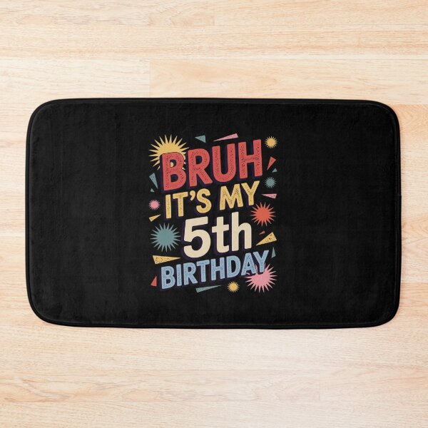 Item preview, Kids Bruh It's My 5th Birthday 5 Year Old Birthday  designed and sold by BeetleMalon.
