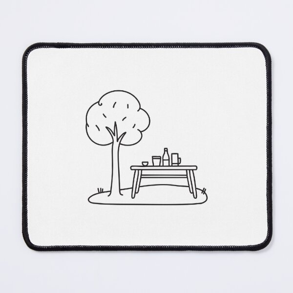 Item preview, A table placed under a tree in a backyard picnic designed and sold by rasagamastore.